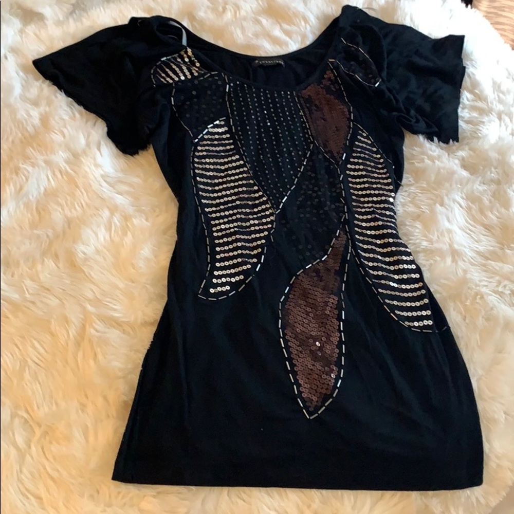 Black mini dress